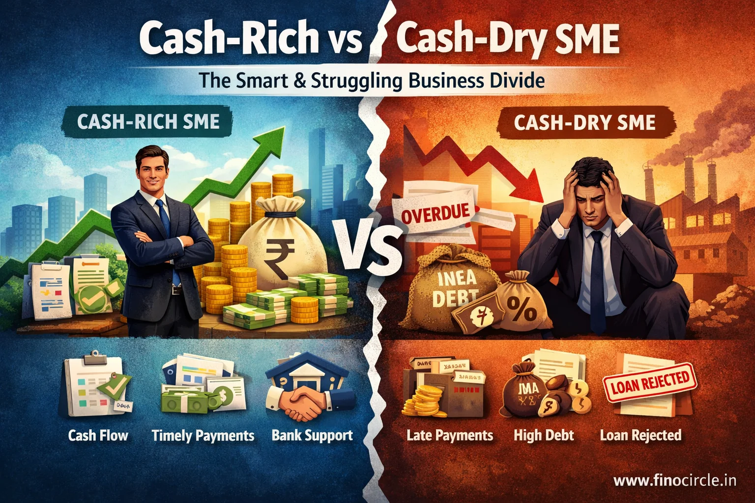 cash-rich vs cash-dry SME